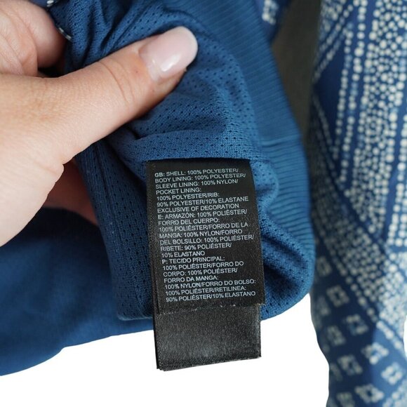 The North Face Blue & White Bandana Print Jacket‎ Size Big Girls M (10/12) - Picture 8 of 10